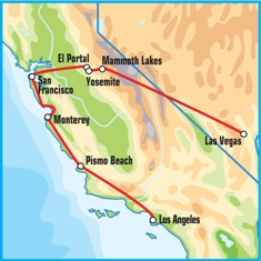 Карта тура Юго-Запад II